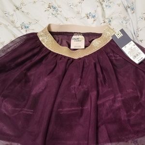 NWT osh kosh purple tulle skirt